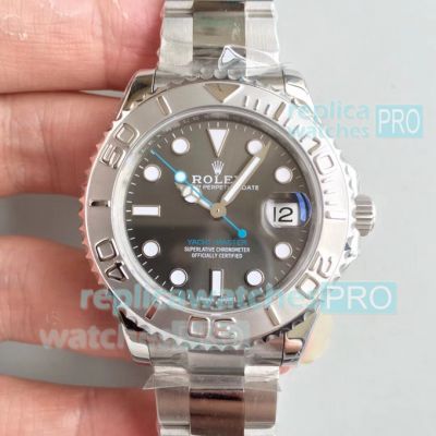 AR Factory Rolex Yacht-master Replica Watch Grey Dial 37mm or 40mm